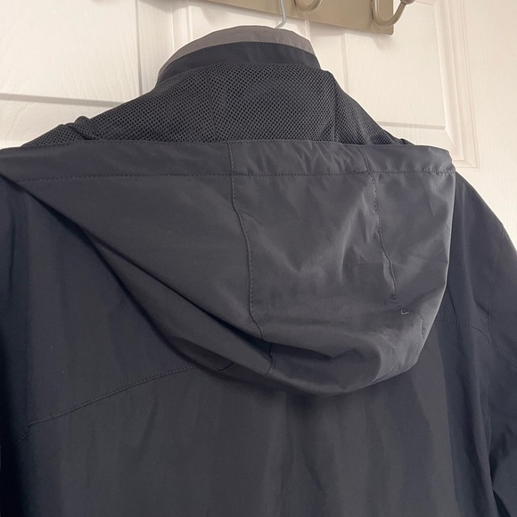 NWT Weatherproof Men’s Two-Way Stretch Rain Jacket L Black - Picture 7 of 14